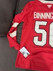 Jordan Binnington Team Canada Red Jersey Mens Size Large New