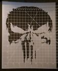 Stencil Distressed Punisher Paint Craft Art Template 9 5  X 11 5 