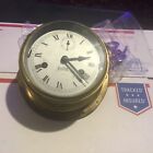 Sestral Key Wind Ships Bell Solid Brass Nautical Wall Clock Running W key