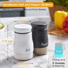 Salt And Pepper Shakers Set  5 Ounce Stainless Steel Salt And Pepper Dispenser