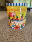 Vtg Chex Party Mix Peanuts Gang 40th Anniversary Tin Can W lid   Chex Mix Recipe