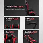 Ergonomic Reclining Gaming Chair W  Footrest Racing Style Office Computer Seat