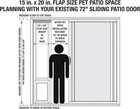 Ideal Pet Products 80patslw Aluminum Pet Patio Door 77-5 8 To 80-3 8  15x20 Flap
