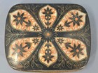 Antique Tin Pill Snuff Box 2  Vintage 1910s-1920s Flower Floral