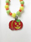 New--halloween  Yellow green orange  Pumpkin 4 Piece  Girl s Jewelry Set-cute