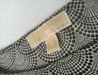 Michael Kors Women s Blouse Size Medium Black White Dot Fan Pattern Lightweight