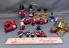 Miniature Wooden Christmas Toy Soldier And Drums Ornaments Lot Of 25 