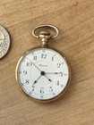 Antique Tavannes Pocket Watch 20 Year Gold Filled Case Runs 0s 7j Swiss