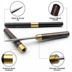 Fjcter 2 Pack Ice Pick For Breaking Ice  6 8  Stainless Medium  Wood Color