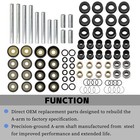 For Honda Trx650 Trx680 Rincon Rear Upper Lower Whole A-arm Bushing Shaft Kit