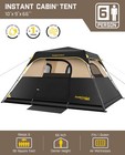 Fanttikoutdoor Camping Tent 6 Person Instant Cabin Tent Setup In 60 Seconds