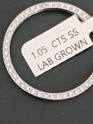 Lab Grown Mens Date Steel Diamond Bezel For Rolex 34mm 1 05 Cts Lab Grown  Dias 