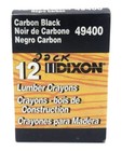 Nib Dixon 49400 Carbon Black Lumber Crayons  pack Of 12 