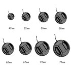 1x Camera Center Pinch Snap On Front Lens Cap Cover For Nikon Canon 49-77mm