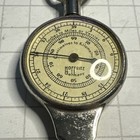 Hoffritz  new York  Made Germany Vintage 2-sided Map Measure Leather Case Works 