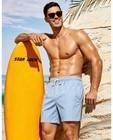 Men s Swim Shorts 5 Inch Seersucker Swimming Trunks For Men Swim Suits Beach    