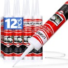 12 Pack Aquarium Silicone Sealant - Waterproof  Fast Curing  Non-toxic  Fish Saf