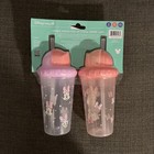 Baby Straw Cups 2 Pack - Girls 243 - Daisy - Disney Minnie Mouse- Sippers Pop-up