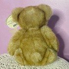 First And Main Minky Teddy Bear Plush Stuffed Animal Leather Bow New
