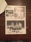 Circa 1970 s Walt Disney s Cinderella Movie Pressbook Ad Pad