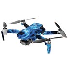 Mightyskins Carbon Fiber Skin For Dji Mini 2 Portable Drone - Blue Flames