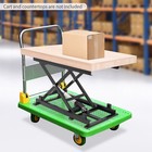 Electric Scissor Lift Table Hydraulic 350lbs Capacity Adjustable Height W remote
