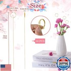 30 Pcs Metal Wire Floral Picks 13 Inch Wire Floral Place Card Holder Picks  P