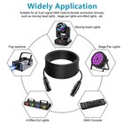 Dmx Cable 3-pin Xlr Male To Female Dmx512 Data Cord With Shield For Stage Light
