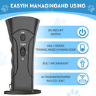 Ultrasonic Anti Dog Barking Device Pet Trainer Led Light Gentle Chaser Style Lot