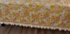     Vtg Mcm 70   s  flower Power fringe Trim Coverlet Bedspread Fashion Manor Full