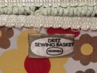 Vtg Dritz Scovill Japan Sewing Box Basket Woven Wicker Handled 8  X 5  Thread