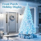 White Tip Christmas Tree With Lights Twinkle Xmas Indoor Outdoor 4 5 6 7ft Decor