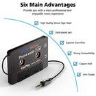 Car Audio Cassette To Aux Adapter 3 5mm Aux Audio Cable Tape Player For Smartpho