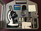 Amscope 52pc 120x-1200x Starter Compound Microscope Science Kit For Kids
