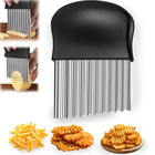 Stainless Steel Crinkle Wavy Cutter Vegetable Potato Chip French Fry Slicer Tool