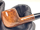  flame Grain   Large Smooth Apple W Screw In Style Tapered Vulcanite Stem