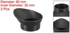 2pcs Microscope Eyepiece Eye Cups 29-33 Mm Rubber Eyepiece Cover Black