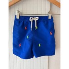 Polo Ralph Lauren Kids Royal Blue All Over Pony Swim Trunks 18-24m Mesh Lined