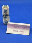 Vtg Trickettes By Wiesner Of Miami Lipstick Case Rhinestones And Pearls