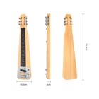Lap Steel Guitar 6 String Slotted Head Stock Electric Slide Guitars Natural C   