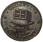Better Grade 1837 Tortoise   Jackass Executive Experiment Hard Times Token