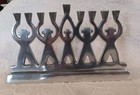 Chrome 9 Candle Menorah 9  X 6  Judaica