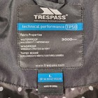 Trespass Women s Large Tp50 Waterproof Windproof Hooded Black Rain Coat Jacket