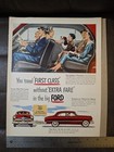 Antique Illustrated Color Print Ads  1950 Ford Cars