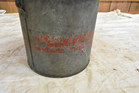Vintage Fishing Pail Galvanized Floating Minnow Bucket Can