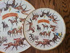 Vtg 1969 Round Circular Springbok Jigsaw Puzzle The Racing Hall Of Fame  pzl6023