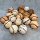 Lot Of 18 Good Leather Used Baseballs