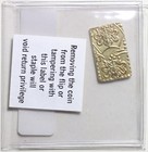 1868-1869 Japan 2 Bu Meiji-era Nibu-kin 3 00g Gold Bar Coin