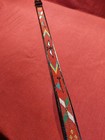 Vintage Nos Justin Leather Beaded Belt Native American  Size 32