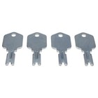 4p Ignition Keys 166 For Daewoo Forklift Clark Yale Hyster Komatsu Mustang Gehl